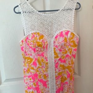 Lilly Pulitzer Kir Royal Pink Ooh LaLa shift dress